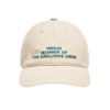 Gorra para hombre color blanco con texto azul bordado minimalista para vestir Sin modelo